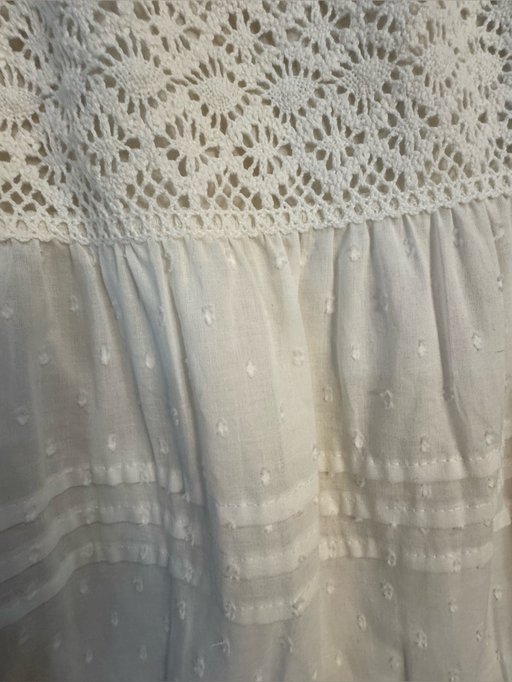 NEW Embroidered Eyelet Maxi Skirt- Ecru - Picture 10 of 14